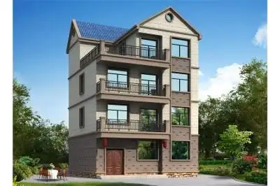 三层半带阳台别墅图-别墅图纸库-自建房设计大全-图纸之家