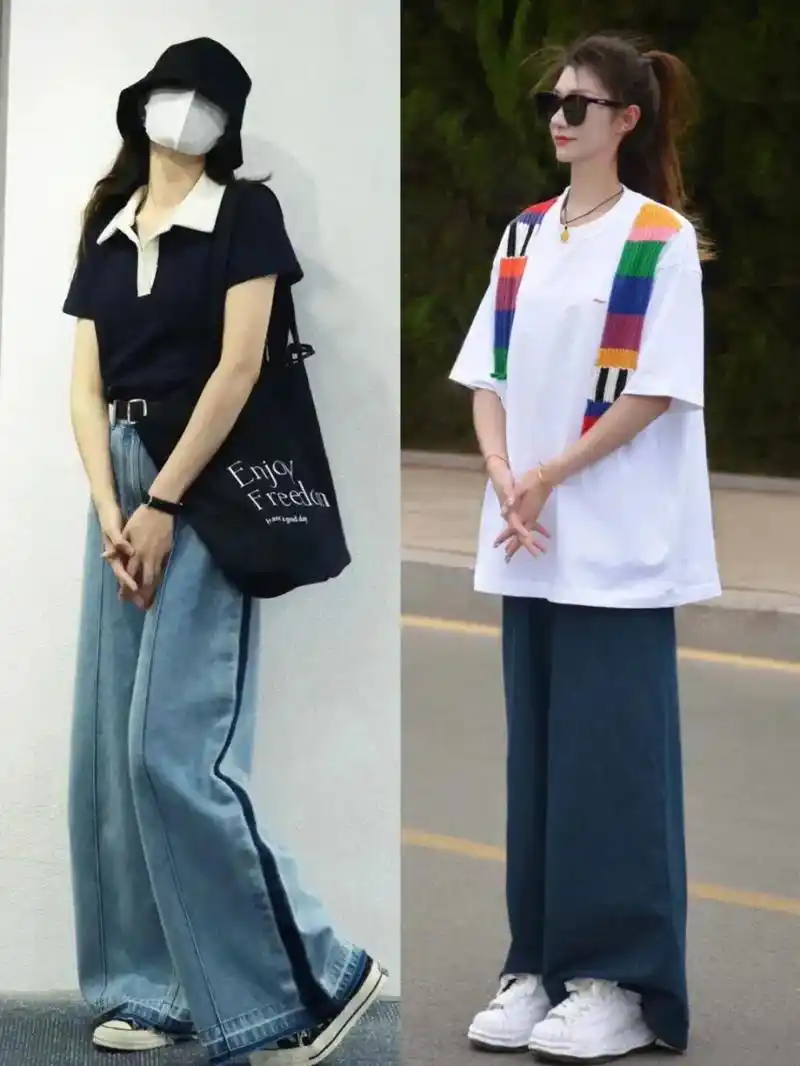 懒人22套穿搭示范,"衬衫t恤 裙子长裤"就够,矮个穿显高又洋气