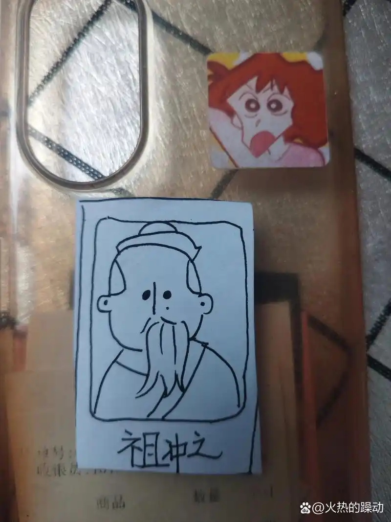 张益唐 祖冲之 数学家 简笔画