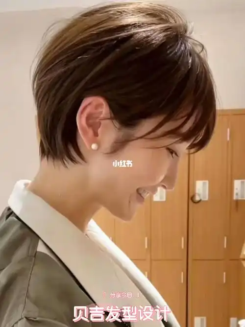 简约短发俏皮适合圆脸显发量多73减龄显瘦