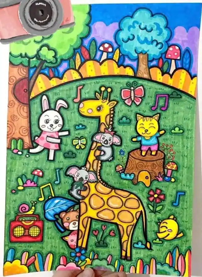 儿童简笔画家里有宝宝的替孩子收藏起来吧