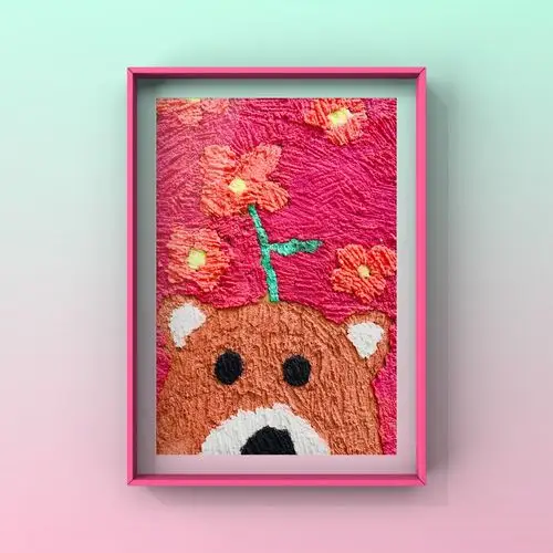 纸浆画介绍  纸浆画类似于彩泥彩,就是以纸浆为主要材料