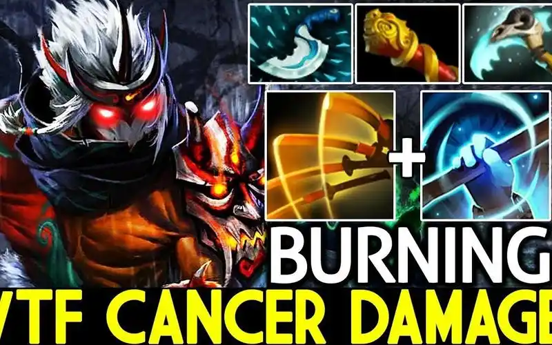 【dota2】burning 跳刀羊刀 恐怖伤害的18杀剑圣 [先手跳斩,斩敌无数]