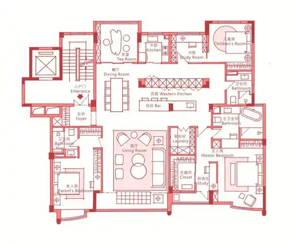 平面优化230m05大平层空间该如何布置