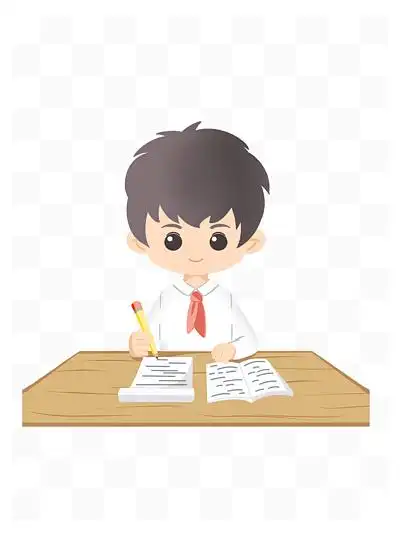 认真 i> i>地 /i> /i>做作业的学生