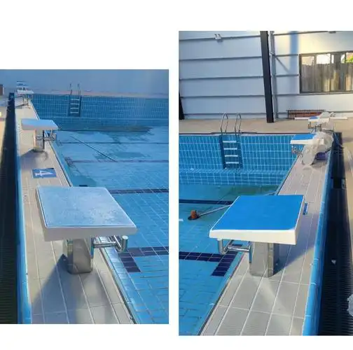 游泳池出发台 标准比赛专用防滑泳池出发台游泳跳水台组装式可调节一