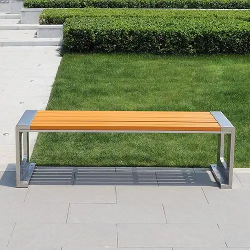 创世人户外防腐木公园椅子休闲长木椅户外园林休闲公园椅广场露天休息