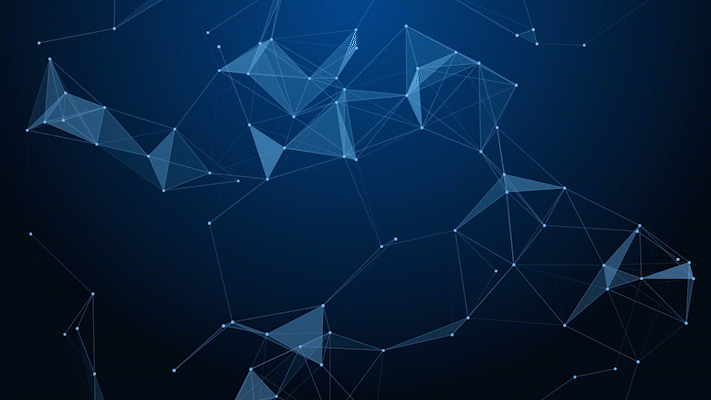 蓝色科技点线动画gif