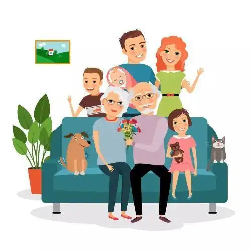 全家福简笔画四世同堂 简笔画图片大全-蒲城教育文学网