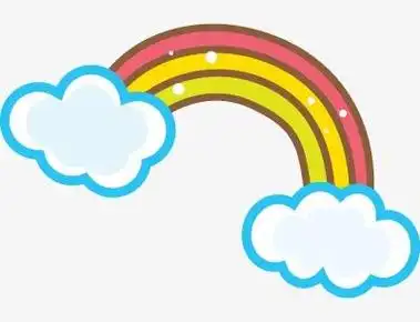 画彩虹简笔画黑白彩虹分解图片大全 阳光彩虹小白马舞蹈视频分解动作