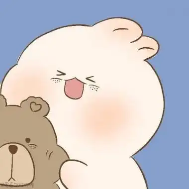 高清好看的呆萌可爱情头手绘图片情侣头像图片