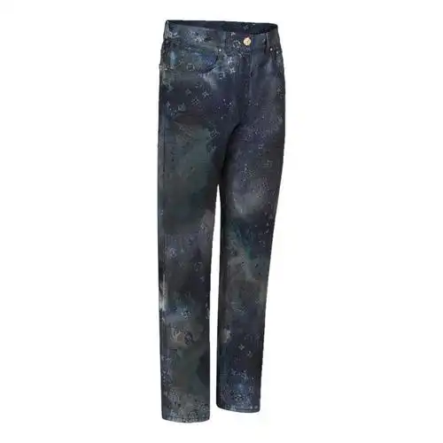 louisvuitton/路易威登男士裤子标准版牛仔裤时尚 海军蓝 29【图片