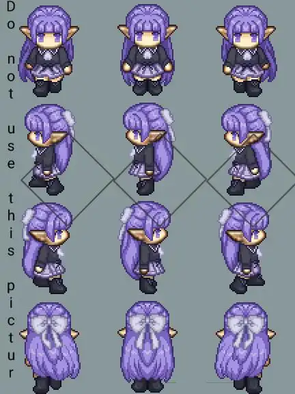 普通行走图(无翅膀):(我故意放大了行走图and打了水印,万无一失(⊿))