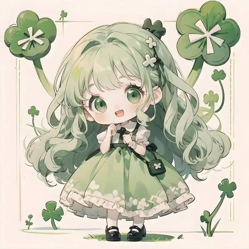 女生头像|四叶草女孩 可爱的四叶草女孩头像更新啦