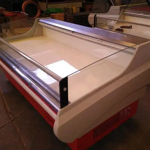 厂家直销敞开式超市生鲜保鲜冷藏展示柜风冷猪肉冷藏展示柜