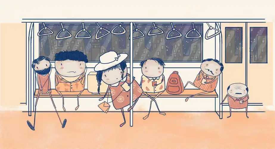 地铁里的人们|插画|插画习作|都可以先生 - 原创作品 - 站酷 (zcool)