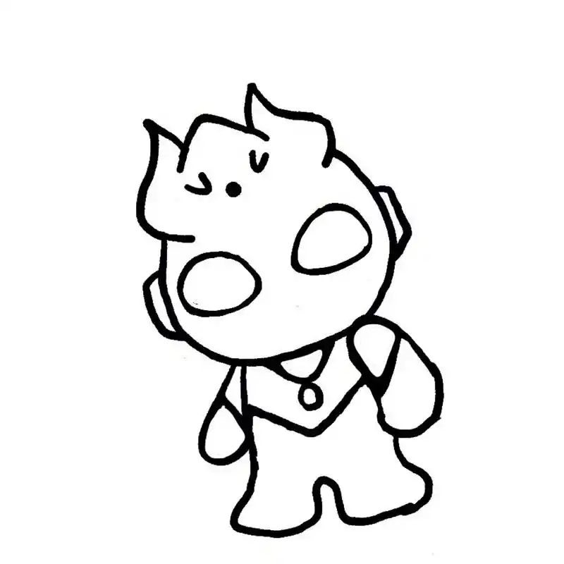 zui简单的97赛罗奥特曼简笔画 05赛罗奥特曼真的超帅的!