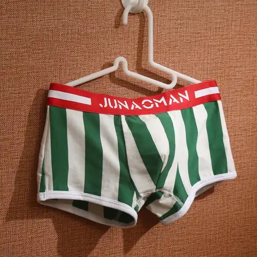 青男士角裤青少潮男韩版内裤四角个男生高中裤头红黑浅蓝