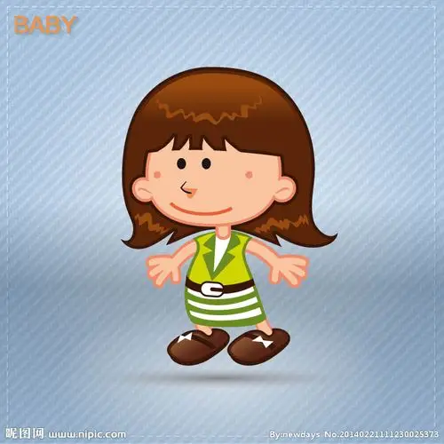 卡通小女孩矢量图__儿童幼儿_人物图库_矢量图库_昵图网nipic.com