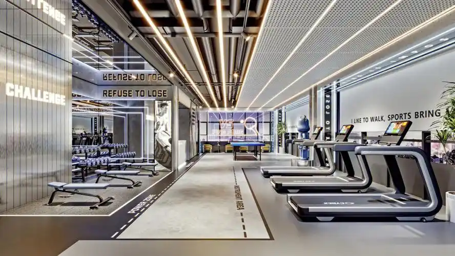 健身房设计#健身工作室设计#健身房装修#游泳健身#健身房效果图#健身