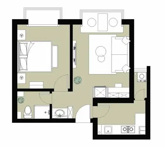 民宿风的一居室,以清新舒适为基调,每天都像是在度假|民宿|两个人
