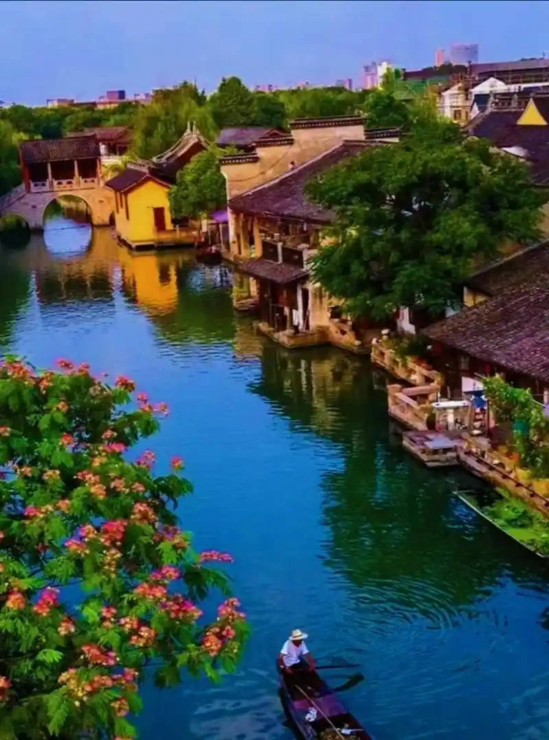 江南古镇唯美的画面