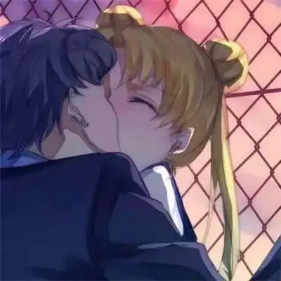 动漫情头亲亲超甜高清高清恩爱的情侣头像动漫亲吻图片