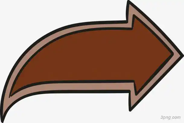 矢量转向箭头手绘图