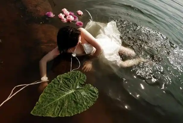 它以水的环境为背景,通过湿润的效果呈现出人物的柔美与性感.