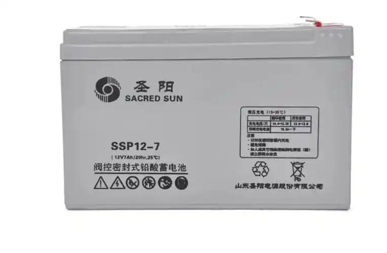 圣阳蓄电池sp1265消防机柜12v65ah监控照明变电ups蓄电池