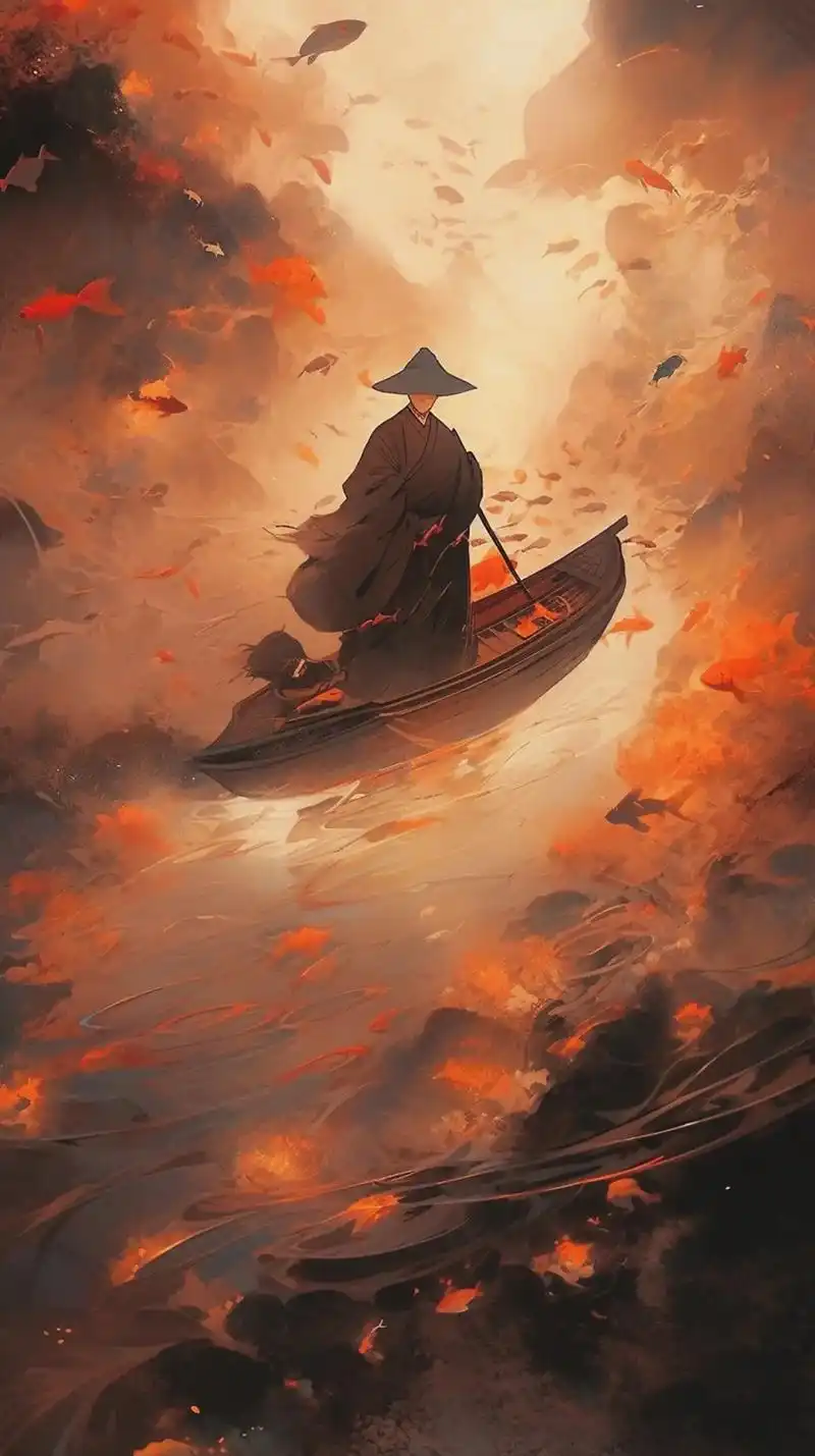 一叶扁舟,寒江孤影.#古风 #国风古韵 #汉服 #东方美学  - 抖音