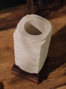 良渚博物馆小二节玉琮仿古仿制玉石