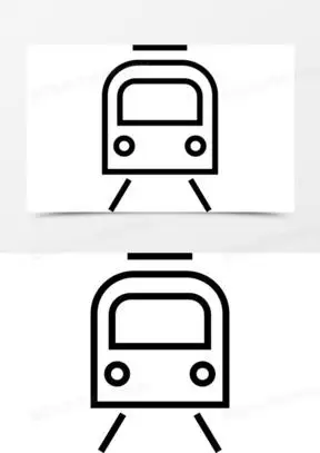 地铁轨道交通标志前面的概述图标