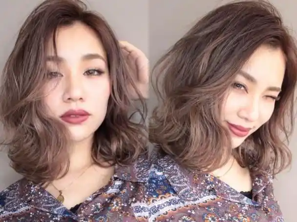 锁骨微卷短发超级好看的大波浪微卷短发,适合发质比较柔软的女生