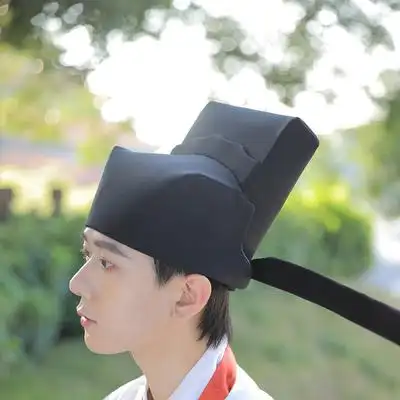 孔府旧藏明制展脚幞头乌衣巷复原乌纱冠帽展翅明代帽子汉服定制