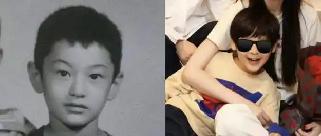 杨颖高调晒全家福庆生,7岁小海绵正脸照首曝光,像极了黄晓明!