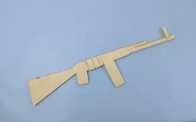 仿真ak47折纸枪模型,拥有它,你就是最靓的仔