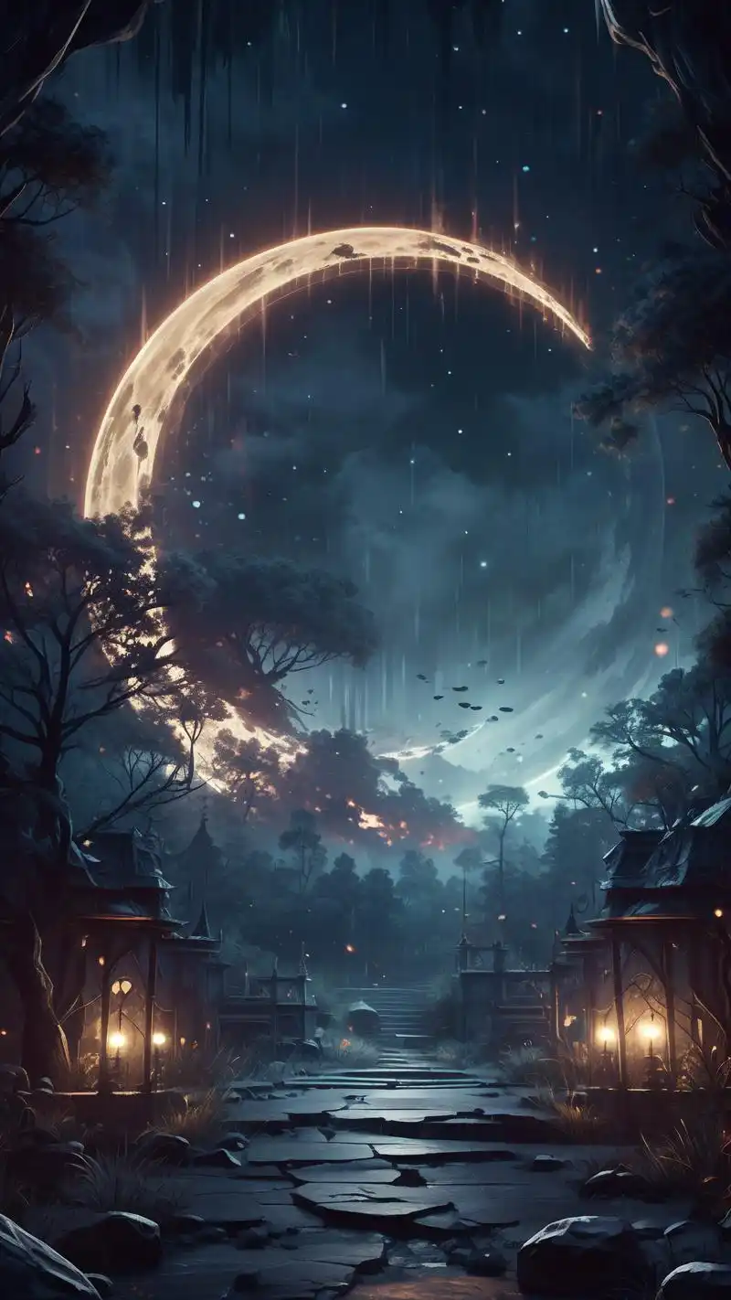 90暗黑系夜空壁纸,神秘又炫酷94 这组暗黑风格的夜空壁纸,真的是