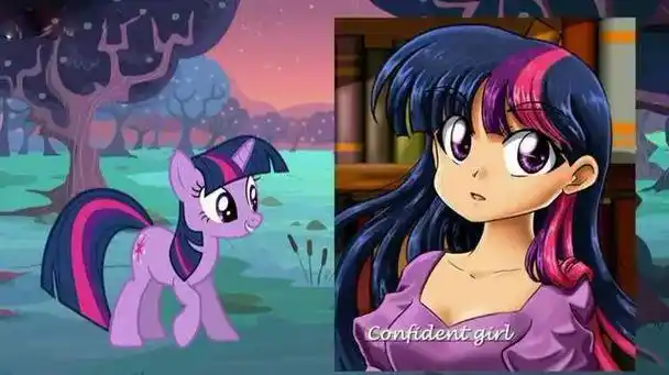 小马宝莉拟人图来袭苹果嘉儿很有少女感虫茧女王好妩媚