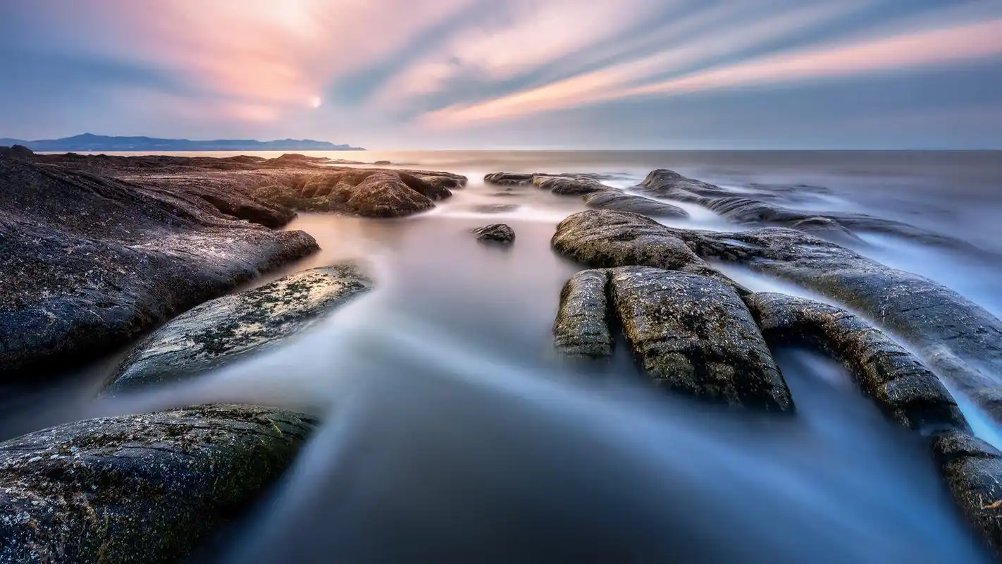 美丽的大海海岸电脑风景桌面壁纸