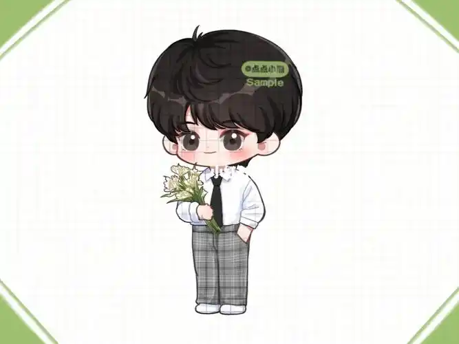 稿件展示刘耀文少年与花q版