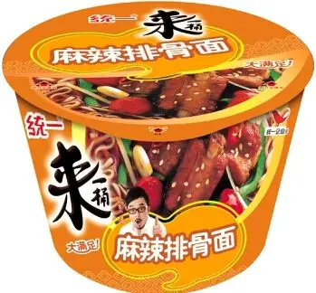 统一来一桶麻辣排骨面105g/桶