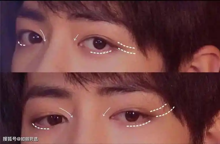 眼睑下至的效果这种带着冲突感的长相,是很容易出神颜的颜值,而肖战的