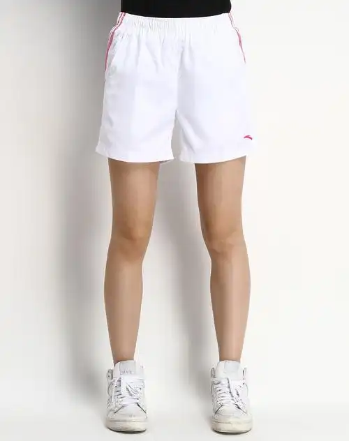 安踏anta男女装女款 白色时尚短裤16127301-1_唯品会
