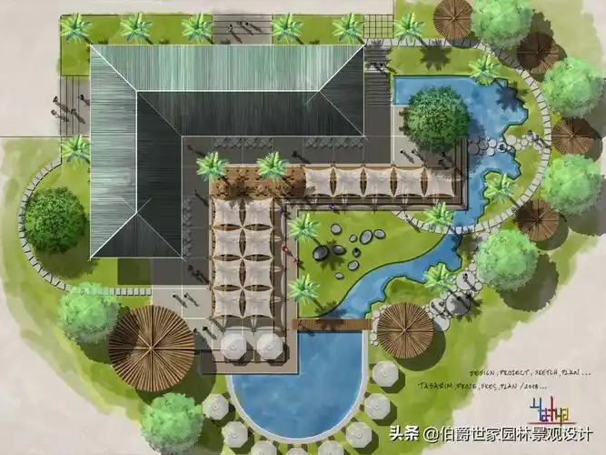 精选国外小清新景观手绘植物,彩平欣赏