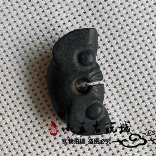 红山文化陨石玉猪龙双头玉兽玦宗教礼器良渚文化古玉老玉器仿古玉