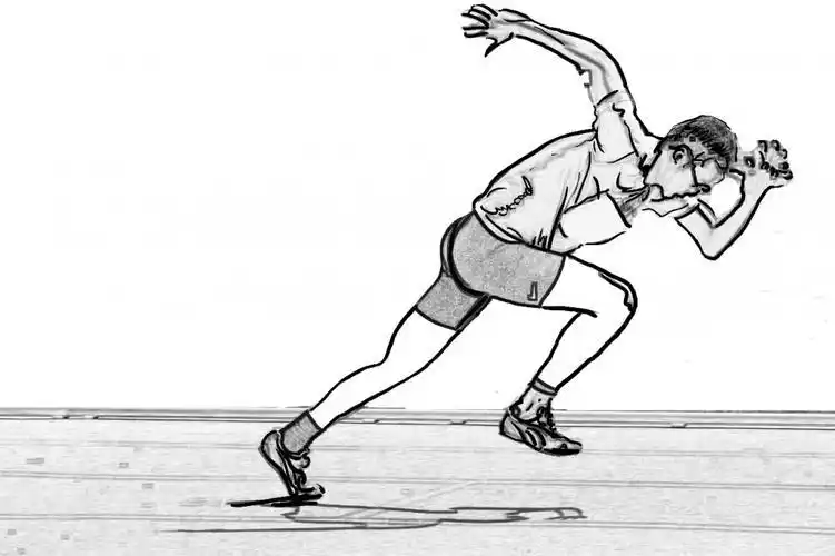 简笔画马拉松终点线简笔画人物赛跑终点冲刺的简笔画法人物动作缺少