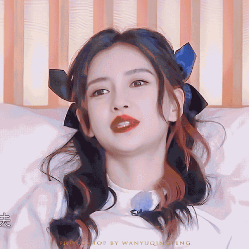 angelababy双马尾侧拍花絮#angelababy新发型,额前编发77双虏尾