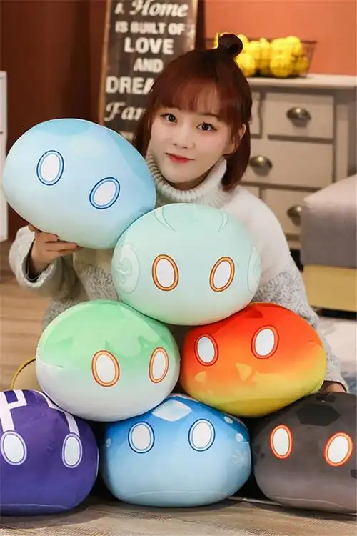 原神史莱姆抱枕动漫周边二次元公仔萌王团子玩偶毛绒玩具生日礼物