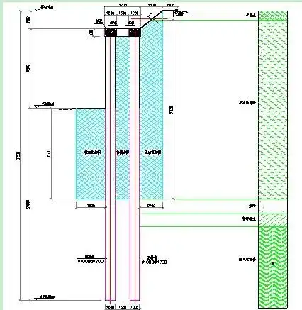 [分享]双排桩支护结构在软土基坑中的应用及分析